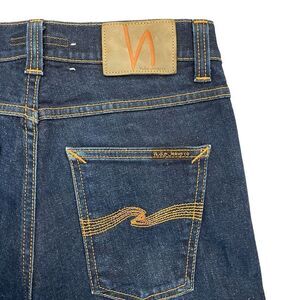 Nudie Jeans Co. Men's Lean Dean Dry 16 Dips Denim Jeans Skinny Blue Wash Size 28